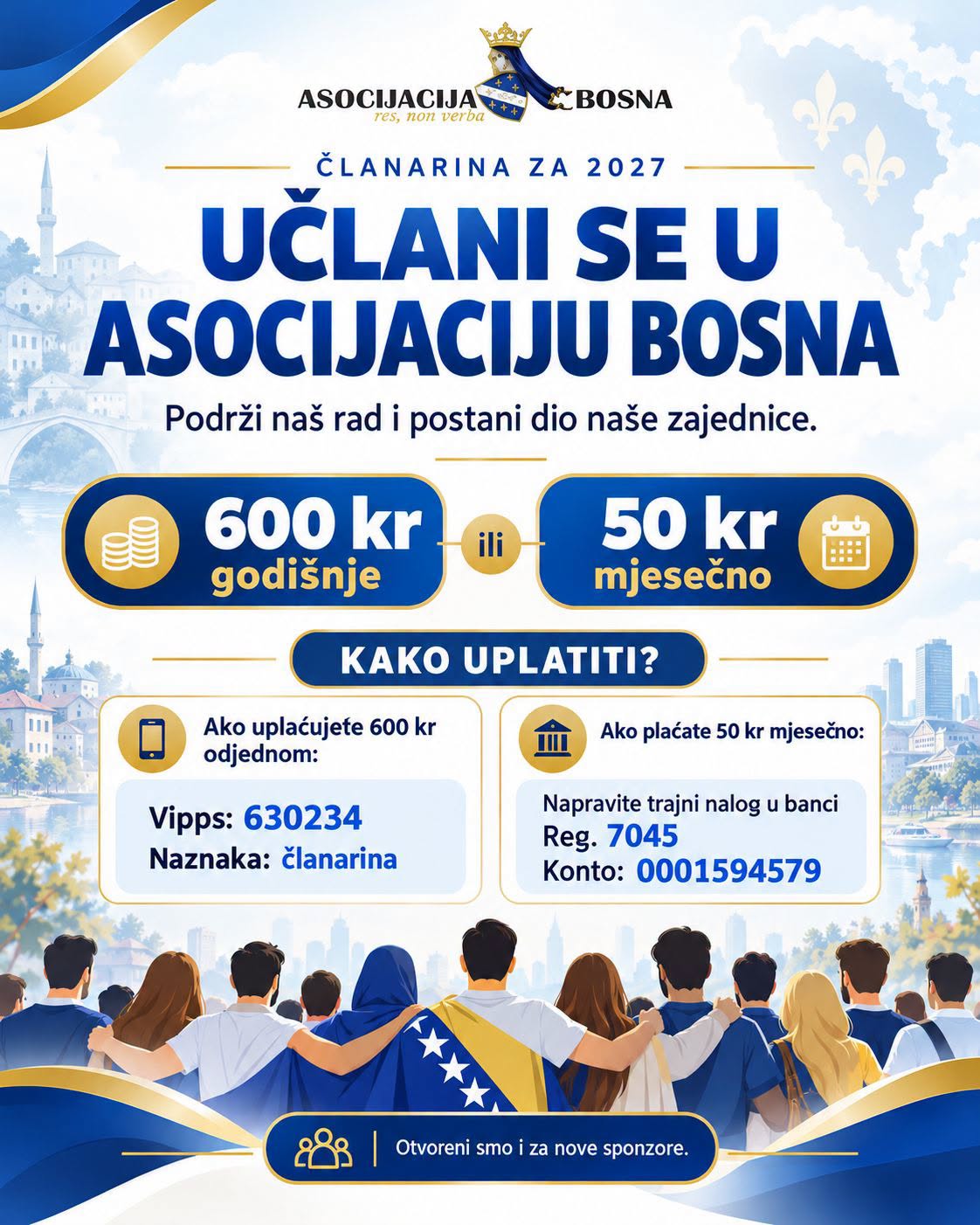 Postanite dio Asocijacije Bosna. 