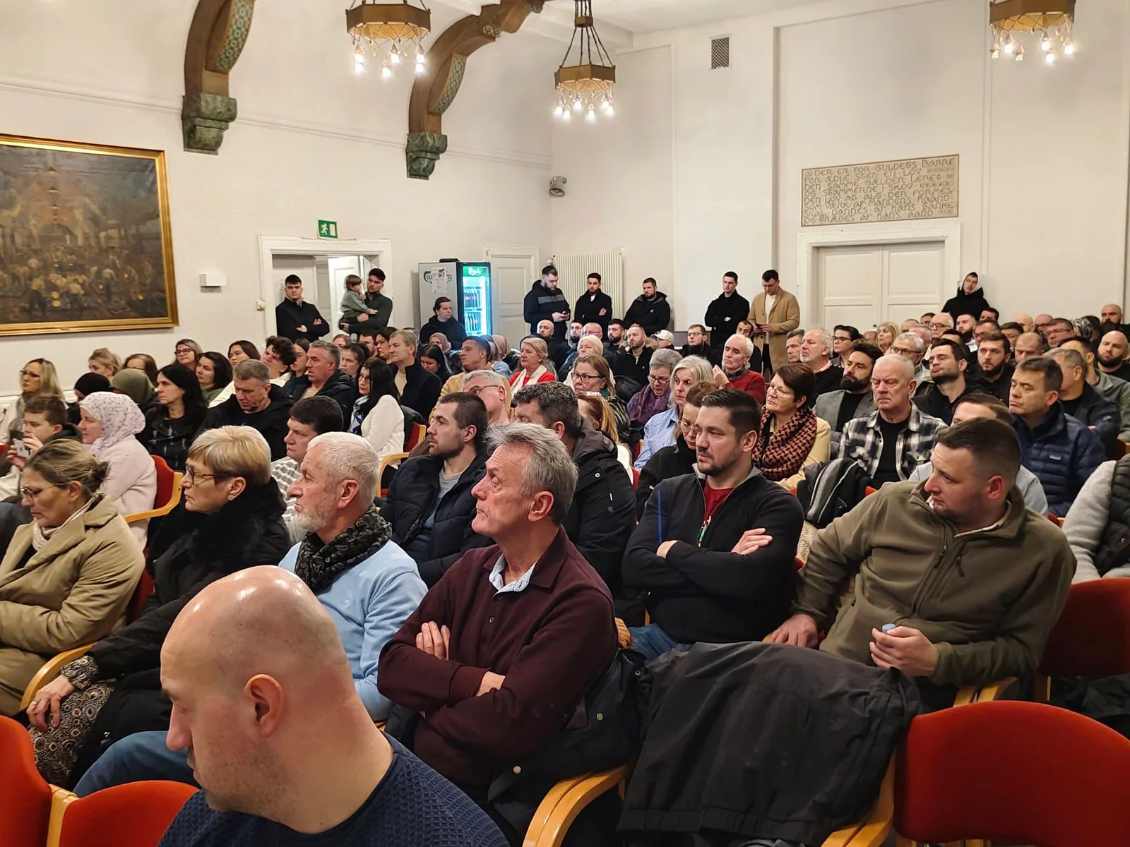 Projekcija filma "Naslovna strana genocida" u Vejleu